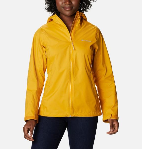 Columbia EvaPOURation Rain Jacket Women Yellow USA (US1772695)